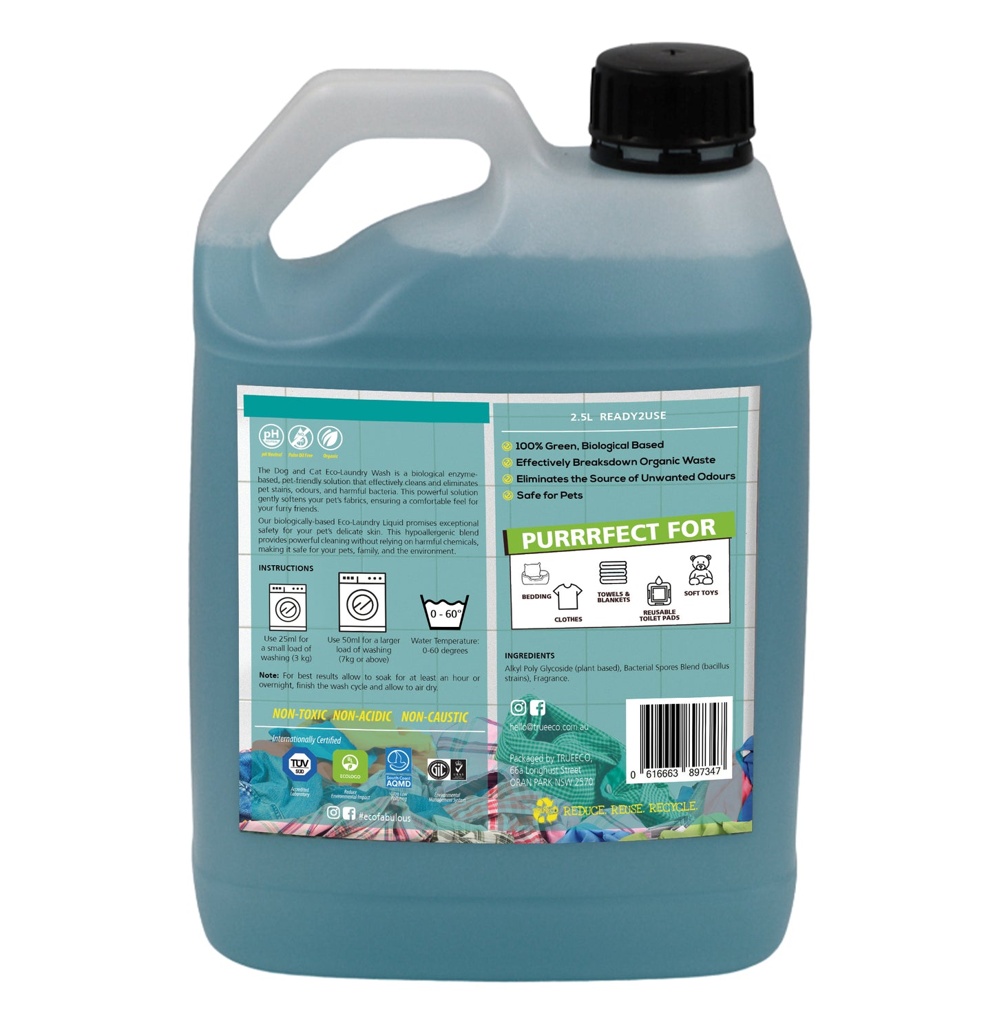 2.5L Eco Laundry Liquid - Environmentally Friendly, Biodegradable Formula - Gentle on Fabrics, Effective Stain Removal - Eco-Friendly Laundry Detergent (Copy)