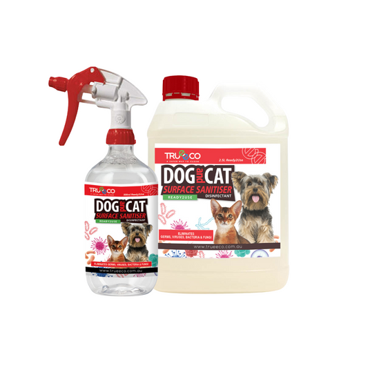 DUAL PACK 2.5 Litre Ready-to-Use  Dog and Cat Surface Sanitiser & Disinfectant - Pet-Safe Formula - Effective Cleaning Solution